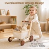 image:imageWoodtoe Wooden Baby Walker Sit to Stand Baby Doll Stroller for Boys Girls