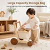 image:imageWoodtoe Wooden Baby Walker Sit to Stand Baby Doll Stroller for Boys Girls