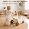image:imageWoodtoe Wooden Baby Walker Sit to Stand Baby Doll Stroller for Boys Girls