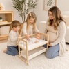 image:imageWoodtoe 2in1 Wooden Baby Doll Crib with Storage Basket Fits to 20 Dolls